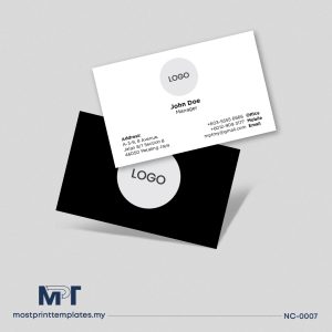 Clean minimal business card template NC-0007