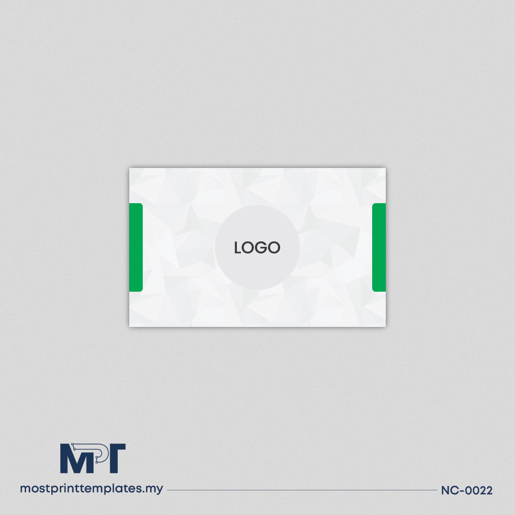 Green creative business card template NC-0022